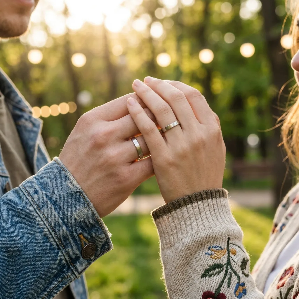 Pasangan Bahagia dengan Cincin Lexana